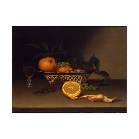 Raphaelle Peale 'Still Life With Oranges' Canvas Art,24x32
